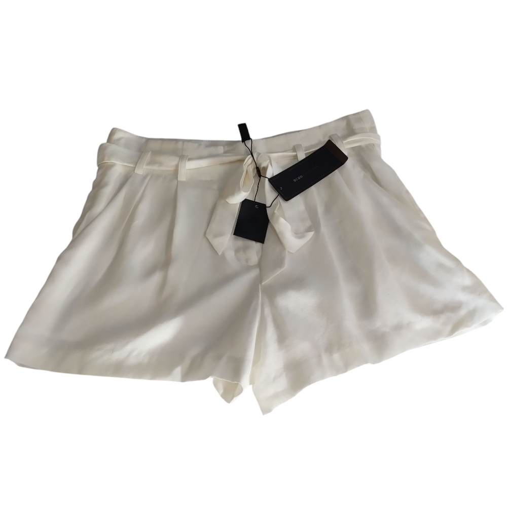 BCBGmaxAzria Women's White High Waisted Shorts Sz 0 NWT Orig $98 - Picture 5 of 10